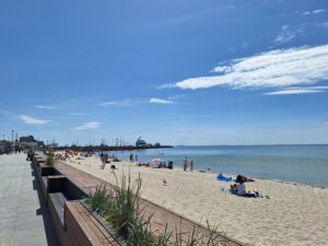 Plaża na Helu - widok na cypel