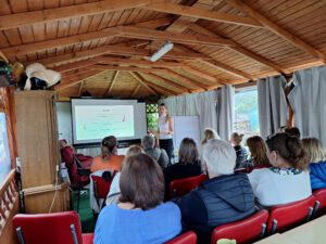 Sarkopacjenci na wykładzie dot. stresu